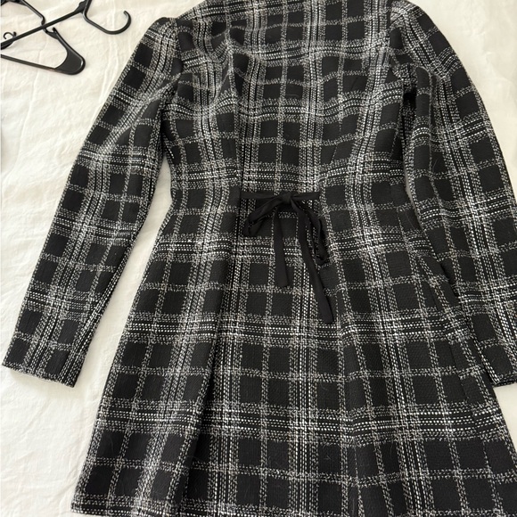 Reformation Oliana Dress in Black and White Plaid - Picture 3 of 3